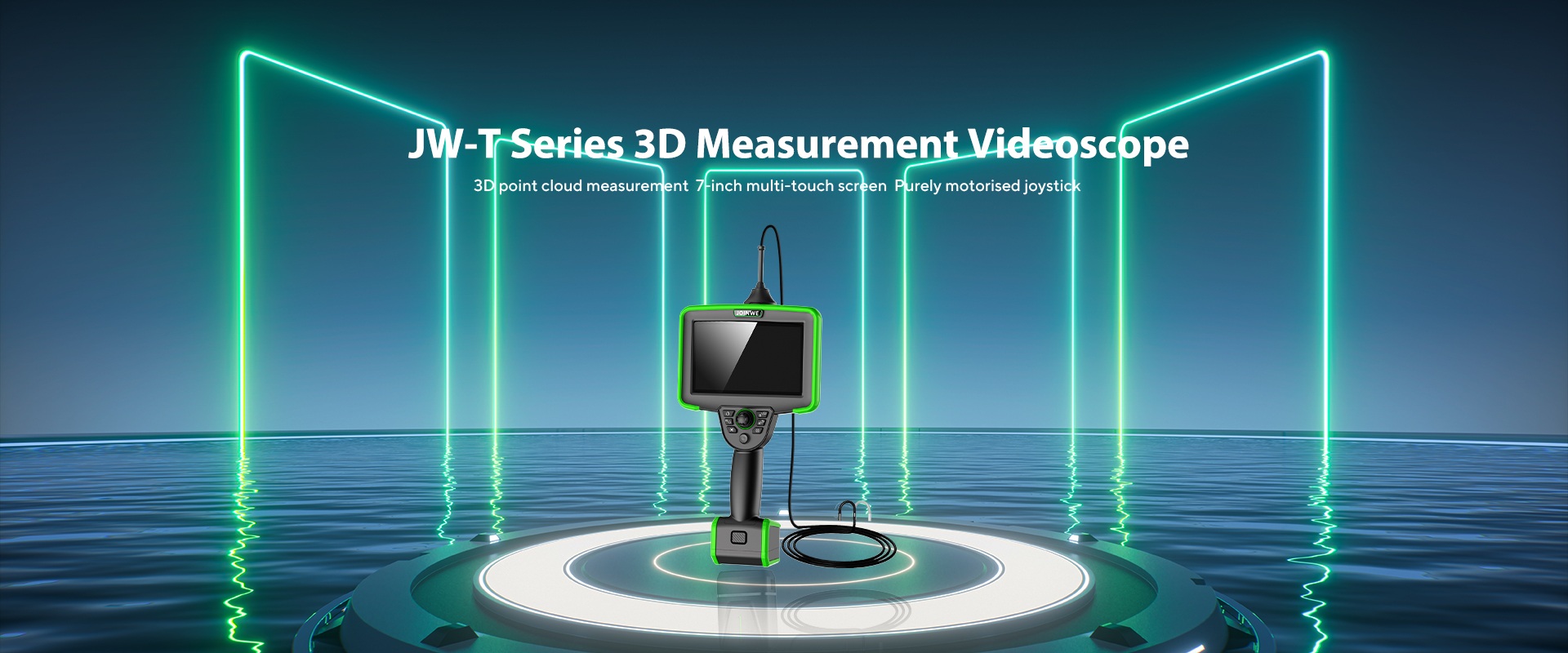 Videoscopio industriale JOINWE serie JW-T con misura 3D e schermo IPS 7 pollici